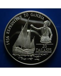 Gambia 	20 Dalasis	1993	 - Prince Henry the Navigator - Proof / Silver