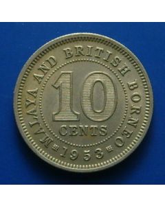 Malaya & British Borneo 10 Cents1953 km# 2