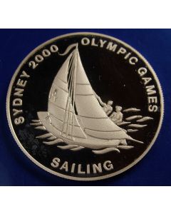 Liberia 	 10 Dollars	2000	 Sailing ship - Silver / Proof