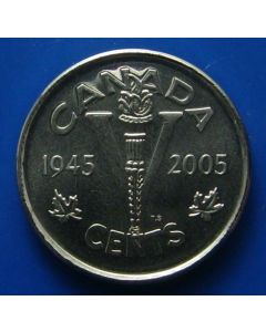 Canada 5 Cents2005pkm# 627  Schön# 588