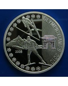 Korea  1000 Won 2008	  Winter Games – Silver / Proof