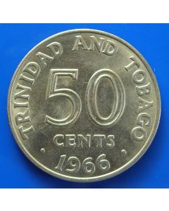 Trinidad & Tobago  50 Cents1966 km# 5 