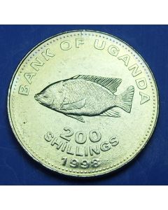 Uganda  200 Shillings1998 km# 68   Schön# 89