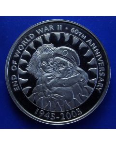 Saint Helena 50 Pence 2005	End of World War II , 60Th Ann.