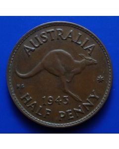 Australia  ½ Penny1943km#41
