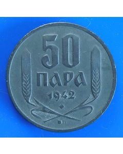 Serbia - German Occupation 50 Para1942 km# 30  Schön# 9