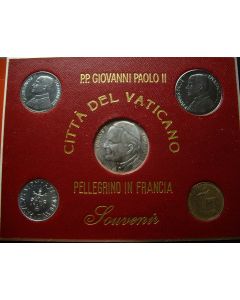 Vatican City  Set with Silver coin