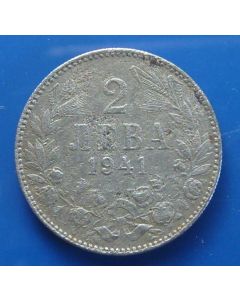 Bulgaria  2 Leva1941km# 38a