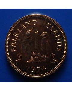 Falkland Islands Penny1974km# 2 Proof 