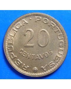 Guinea-Bissau 	 20 Centavos	1973	 UNC