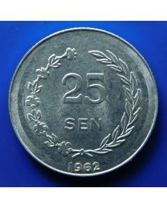 Irian Barat	25 Sen	1962	 - Sukarno