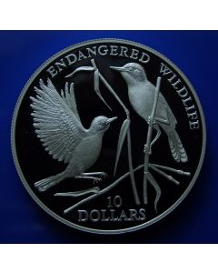 Nauru 	 10 Dollars	1993	Songbirds - Silver / Proof