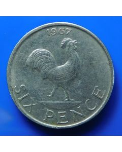 Malawi  6 Pence1967km# 1 Schön# 2