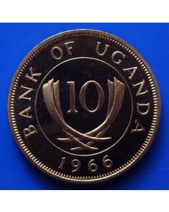 Uganda  10 Cents1966 km# 2   Schön# 2