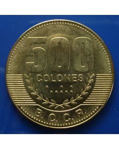 Costa Rica  500 Colones2007 km# 239.1a  unc