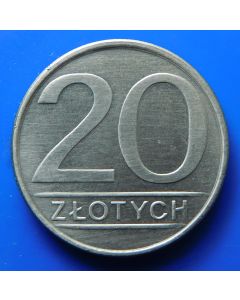 Poland  20 Zlotych1986Y# 153.1