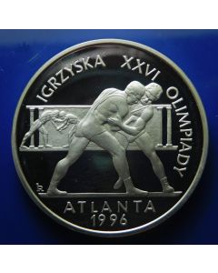 Poland 	 20 Zlotych	1995	 XXVI Olympic Games - Atlanta 1996, Wrestlers