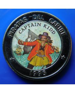 Carib.C.	 Peso	1995	 Captain Kidd (Roman I in denomination)