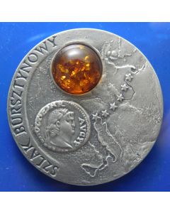 pl6046	Poland 	 20 Zlotych	2001	 - Amber Route - Silver