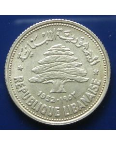 Lebanon 50 Piastres1952km# 17  Schön# 19