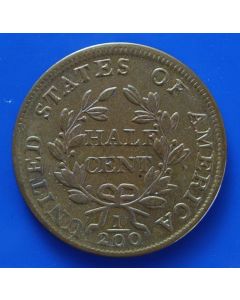 United States Half Cents1800km# 33