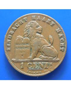 Belgium 	 Centime	1901	 Léopold II (Dutch text)  KM# 34.1
