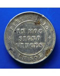 Peru 1 Sol 1910	Lovely SCARCE older TINY silver circulation type token from Peru in very fine condition.