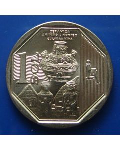 Peru 	 Nuevo Sol	2016	Shipibo-Konibo Pottery - Ucayali