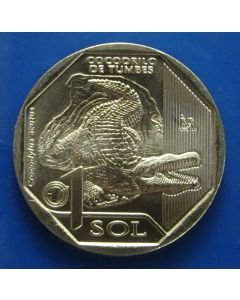 Peru Nuevo Sol 2017 (Crocodylus acutus) Tumbus Crocodile