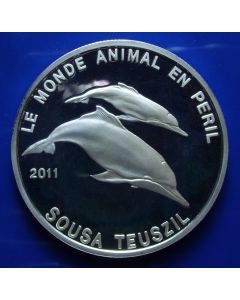 Cameroon 	1000 Francs	2011	 Atlantic Humpback Dolphin - low mintage