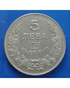 Bulgaria  5 Leva1930km# 39