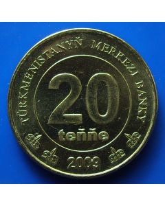 Turkmenistan 20 Tenge2009km#99 