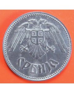 Serbia - German Occupation 10 Dinara1943 km# 33   Schön# 12