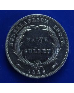 N. East Indies  ½ Gulden1826km#302  