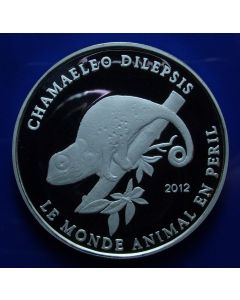 Cameroon 	1000 Francs	2012	 Flap-Necked Chameleon