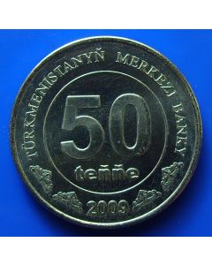 Turkmenistan 50 Tenge2009km#100 