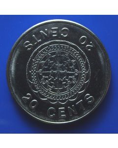 Solomon Islands  20 Cents  km# 28