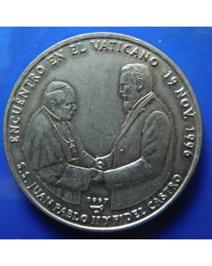 Carib.C.	 Peso	1997	 - pope and Castro meeting