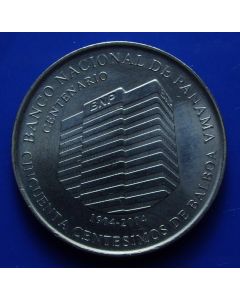 Panama	 50 Centesimos	2009	Centenary of the National Bank of Panama 