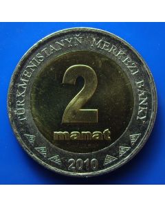 Turkmenistan 2 Manat2010km#104