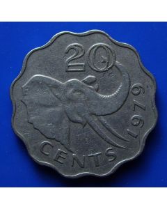 Swaziland  20 Cents1979 km# 11