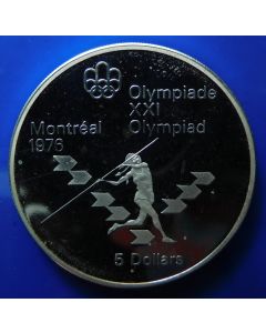 Canada 	5 Dollars	1975	 Proof / Silver - Javelin