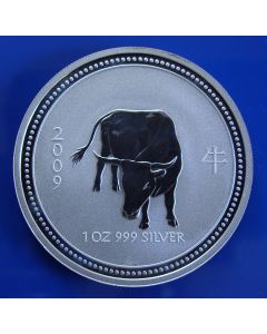Australia 	 Dollar	2009	 - Proof - Silver / Year of the Ox - Matte fields***