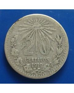 Mexico  20 Centavos1919 km# 436 