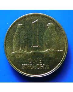 Zambia 	 Kwacha	1992	  - UNC - Two Falcons on branch