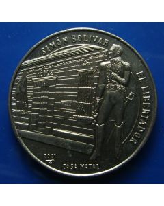 Carib.C.	  Peso	2001	 - Bolivar, 175th Anniversary  of Liberation – unc