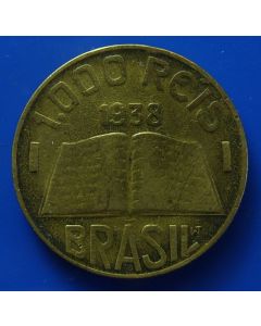 Brazil 1000 Reis1938km# 541 