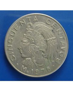 Mexico  50 Centavos1976 km# 452 Dots