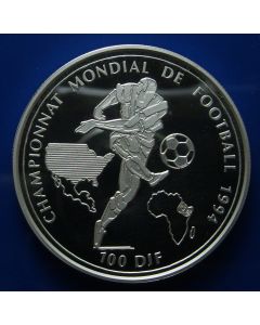 Djibouti 100 Francs1994km# 29   Schön# 12