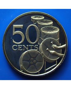 Trinidad & Tobago  50 Cents1975p km# 22  - Proof